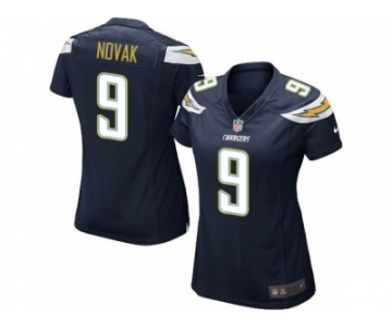 Women Nike Los Angeles Chargers #9 Nick Novak Game Navy Blue Team Color NFL Jersey