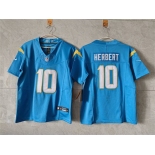 Women's Los Angeles Chargers #10 Justin Herbert Blue 2025 F.U.S.E. Alternate Vapor Limited Football Stitched Jersey Women's Los Angeles Chargers #10 Justin Herbert Blue 2025 F.U.S.E. Alternate Vapor Limited Football Stitched Jersey