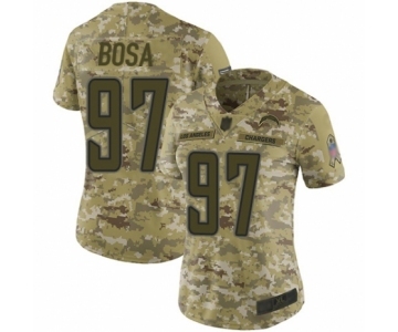 Women's Los Angeles Chargers #97 Joey Bosa Limited Camo 2018 Salute to Service Football Jersey