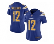 Women's Nike Los Angeles Chargers #12 Mike Williams Limited Electric Blue Rush NFL Jersey