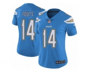Women's Nike Los Angeles Chargers #14 Dan Fouts Vapor Untouchable Limited Electric Blue Alternate NFL Jersey