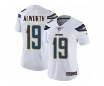 Women's Nike Los Angeles Chargers #19 Lance Alworth Vapor Untouchable Limited White NFL Jersey