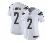 Women's Nike Los Angeles Chargers #2 Josh Lambo Vapor Untouchable Limited White NFL Jersey