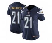 Women's Nike Los Angeles Chargers #21 LaDainian Tomlinson Vapor Untouchable Limited Navy Blue Team Color NFL Jersey