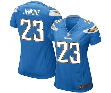 Women's Nike Los Angeles Chargers #23 Rayshawn Jenkins Game Electric Blue Alternate NFL Jersey