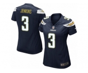 Women's Nike Los Angeles Chargers #3 Rayshawn Jenkins Game Navy Blue Team Color NFL Jersey