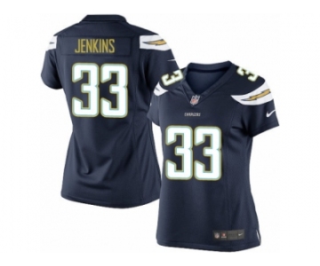 Women's Nike Los Angeles Chargers #33 Rayshawn Jenkins Limited Navy Blue Team Color NFL Jersey