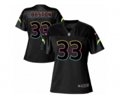 Women's Nike Los Angeles Chargers #33 Tre Boston Game Black Fashion NFL Jersey