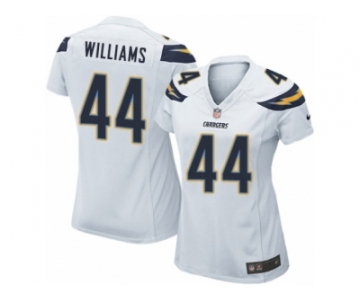 Women's Nike Los Angeles Chargers #44 Andre Williams Game White NFL Jersey