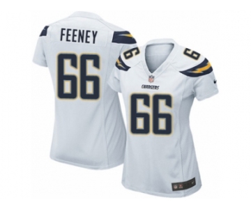 Women's Nike Los Angeles Chargers #66 Dan Feeney Limited White NFL Jersey