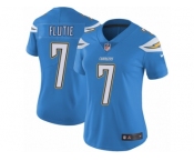 Women's Nike Los Angeles Chargers #7 Doug Flutie Vapor Untouchable Limited Electric Blue Alternate NFL Jersey