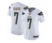 Women's Nike Los Angeles Chargers #7 Doug Flutie Vapor Untouchable Limited White NFL Jersey