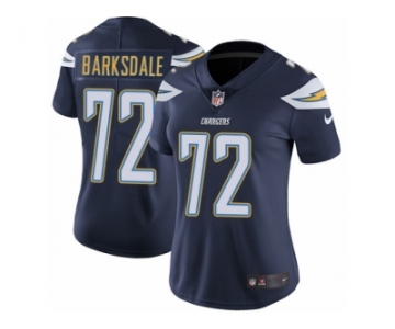 Women's Nike Los Angeles Chargers #72 Joe Barksdale Vapor Untouchable Limited Navy Blue Team Color NFL Jersey