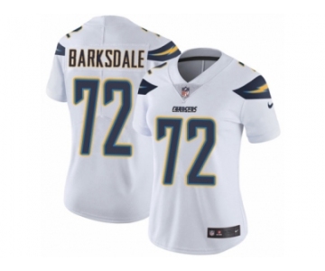 Women's Nike Los Angeles Chargers #72 Joe Barksdale Vapor Untouchable Limited White NFL Jersey