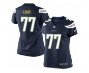 Women's Nike Los Angeles Chargers #77 Forrest Lamp Limited Navy Blue Team Color NFL Jersey