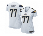Women's Nike Los Angeles Chargers #77 Forrest Lamp Limited White NFL Jersey