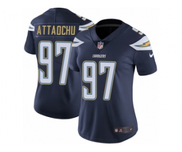 Women's Nike Los Angeles Chargers #97 Jeremiah Attaochu Vapor Untouchable Limited Navy Blue Team Color NFL Jersey