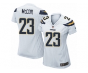 Women's Nike San Diego Chargers #23 Dexter McCoil Limited White NFL Jersey