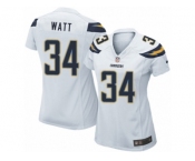 Women's Nike San Diego Chargers #34 Derek Watt Limited White NFL Jersey