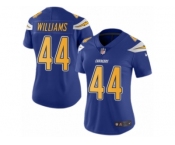 Women's Nike San Diego Chargers #44 Andre Williams Limited Electric Blue Rush NFL Jersey