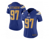 Women's Nike San Diego Chargers #97 Jeremiah Attaochu Limited Electric Blue Rush NFL Jersey