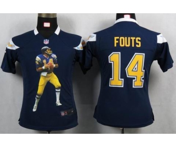 nike women nfl jerseys san diego chargers #14 fouts dk.blue[portrait fashion]