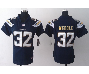 nike women nfl jerseys san diego chargers #32 weddile dk.blue[new nike]