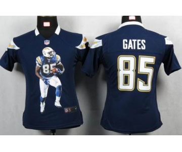 nike women nfl jerseys san diego chargers #85 gates dk.blue[portrait fashion]
