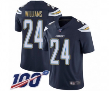 Youth Los Angeles Chargers #24 Trevor Williams Navy Blue Team Color Vapor Untouchable Limited Player 100th Season Football Jersey
