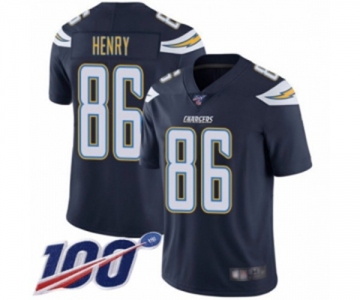Youth Los Angeles Chargers #86 Hunter Henry Navy Blue Team Color Vapor Untouchable Limited Player 100th Season Football Jersey