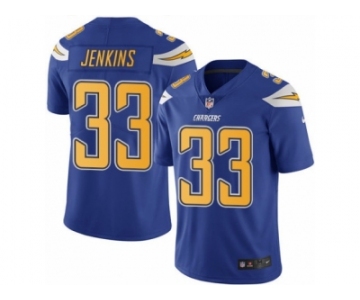 Youth Nike Los Angeles Chargers #33 Rayshawn Jenkins Limited Electric Blue Rush NFL Jersey