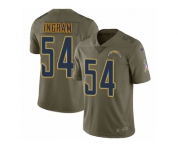 Youth Nike Los Angeles Chargers #54 Melvin Ingram Limited Olive 2017 Salute to Service NFL Jersey