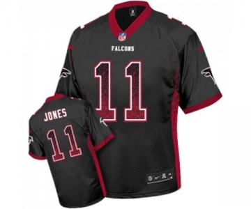 Men's Atlanta Falcons #11 Julio Jones Elite Black Drift Fashion Football Jersey