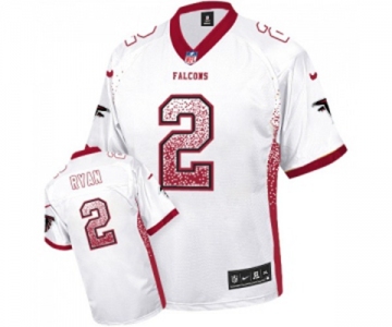 Men's Atlanta Falcons #2 Matt Ryan Elite White Drift Fashion Football Jersey