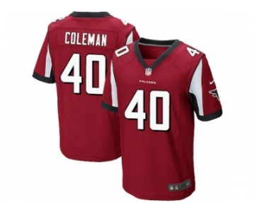 Men's Nike Atlanta Falcons #40 Derrick Coleman Elite Red Team Color NFL Jersey