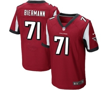 Men's Nike Atlanta Falcons #71 Kroy Biermann Elite Red Team Color NFL Jersey