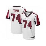 Men's Nike Atlanta Falcons #74 Tani Tupou Elite White NFL Jersey
