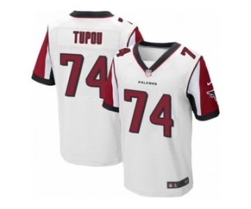 Men's Nike Atlanta Falcons #74 Tani Tupou Elite White NFL Jersey