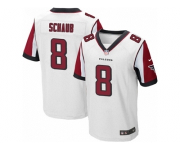 Men's Nike Atlanta Falcons #8 Matt Schaub Elite White NFL Jersey