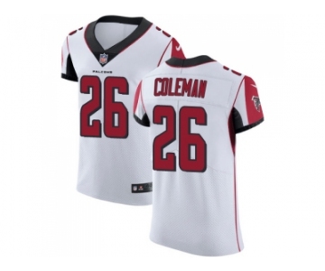 Nike Atlanta Falcons #26 Tevin Coleman White Men Stitched NFL Vapor Untouchable Elite Jersey