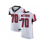 Nike Atlanta Falcons #70 Jake Matthews White Men Stitched NFL Vapor Untouchable Elite Jersey