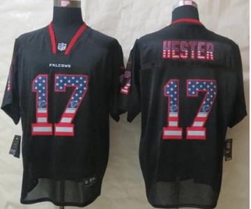 nike nfl jerseys atlanta falcons #17 hester black[Elite USA flag fashion]
