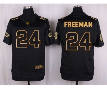 nike nfl jerseys atlanta falcons #24 freeman black gold collection[Elite]