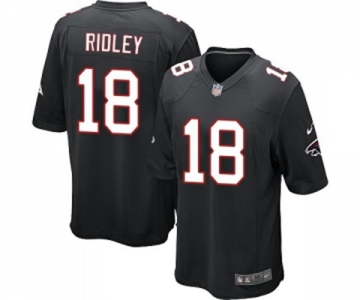 Men's Atlanta Falcons #18 Calvin Ridley Game Black Alternate Football Jersey