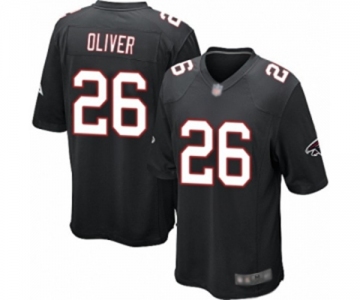 Men's Atlanta Falcons #26 Isaiah Oliver Game Black Alternate Football Jersey