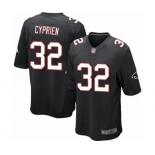 Men's Atlanta Falcons #32 Johnathan Cyprien Game Black Alternate Football Jersey