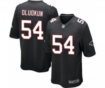 Men's Atlanta Falcons #54 Foye Oluokun Game Black Alternate Football Jersey