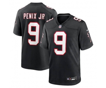 Men's Atlanta Falcons #9 Michael Penix Jr. Black Alternate Football Stitched Game Jersey