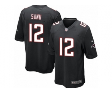 Men's Nike Atlanta Falcons #12 Mohamed Sanu Game Black Alternate NFL Jersey