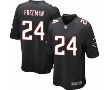 Men's Nike Atlanta Falcons #24 Devonta Freeman Game Black Alternate NFL Jersey